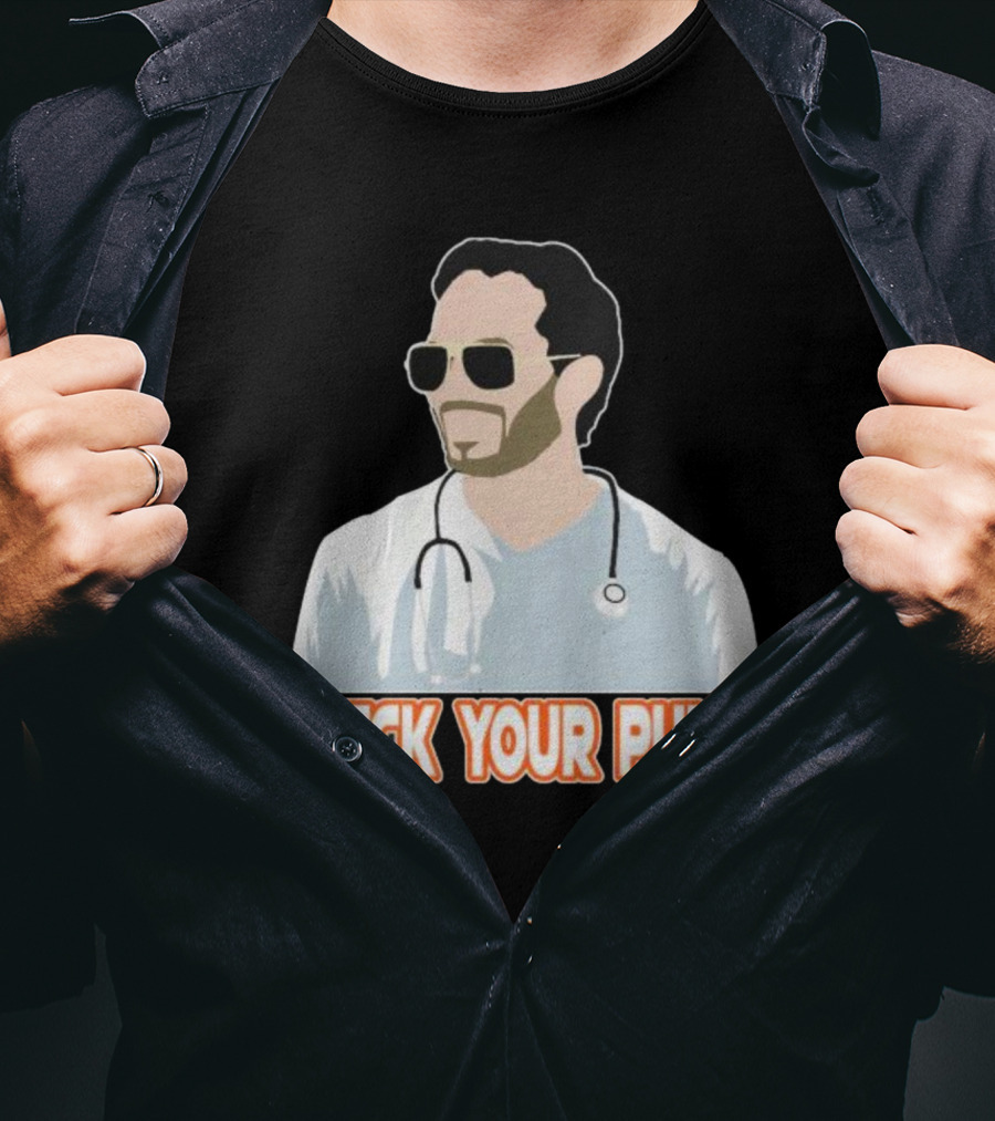 Mike McDaniel Check Your Pulse Stethoscope T-Shirt