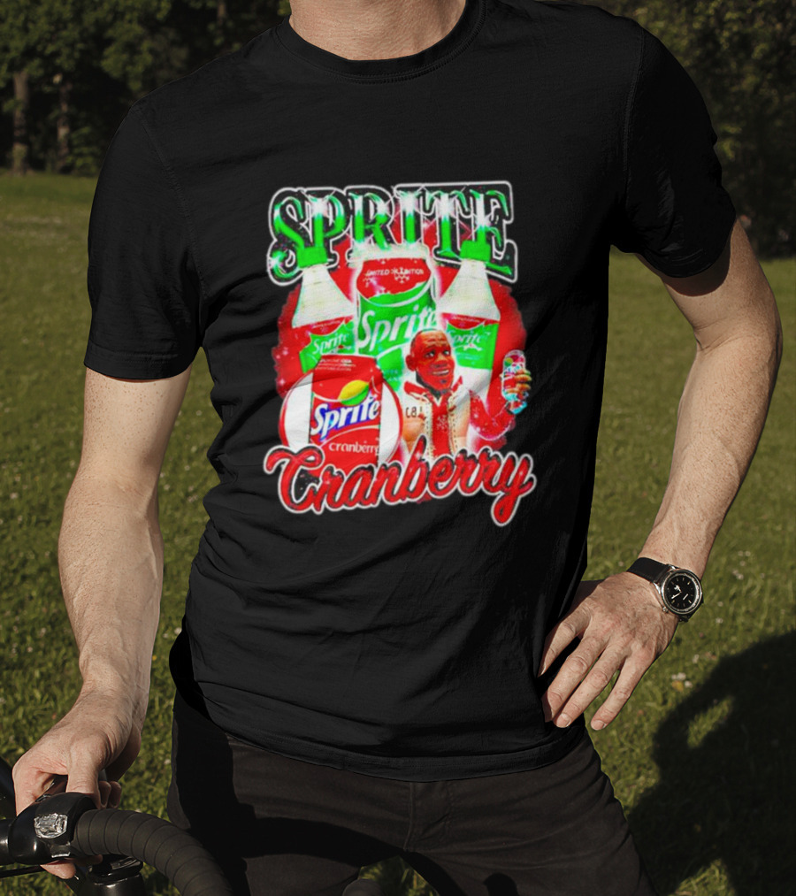 Sprite Cranberry Lebron James Cartoon T-Shirt