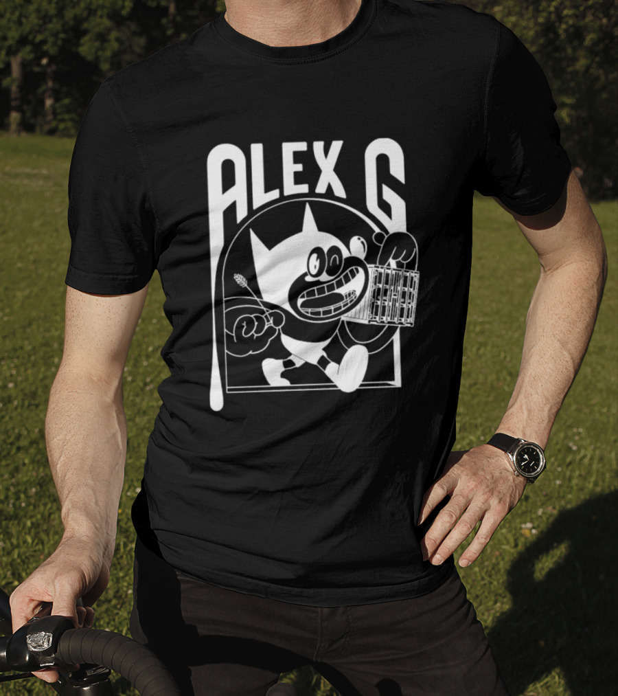 Alex G Cartoon Character With Keytar T-Shirt