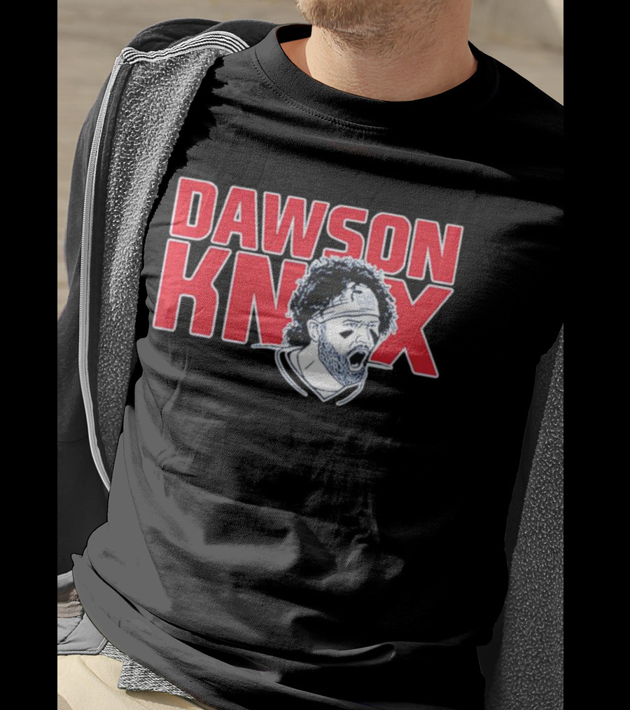 Dawson Knox Roaring Athlete Portrait Headband T-Shirt