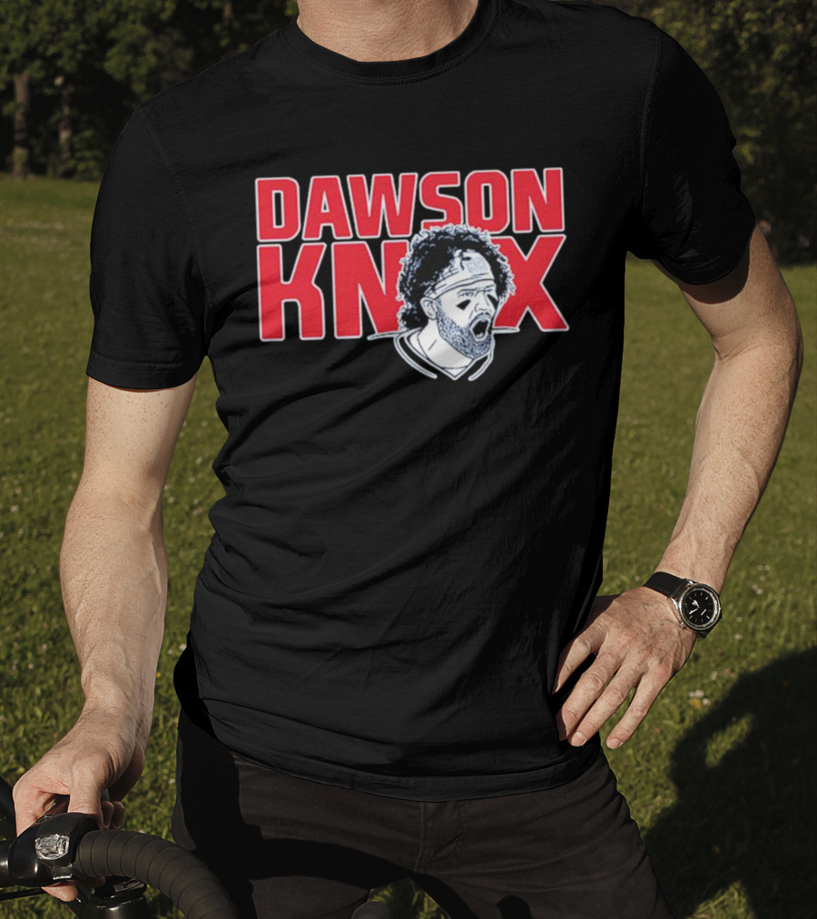 Dawson Knox Roaring Athlete Portrait Headband T-Shirt