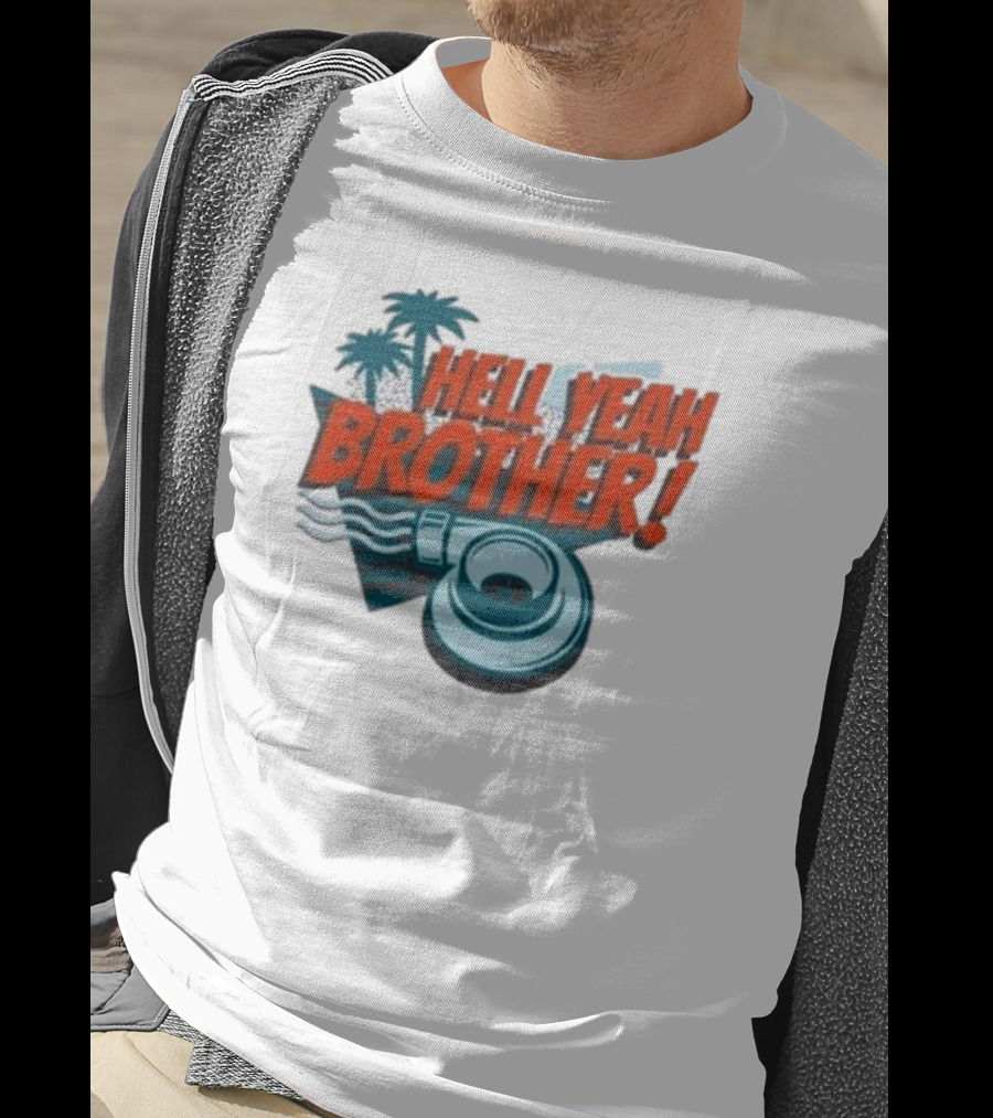 Hell Yeah Brother Palm Tree Turbo Charged Adventure T-Shirt