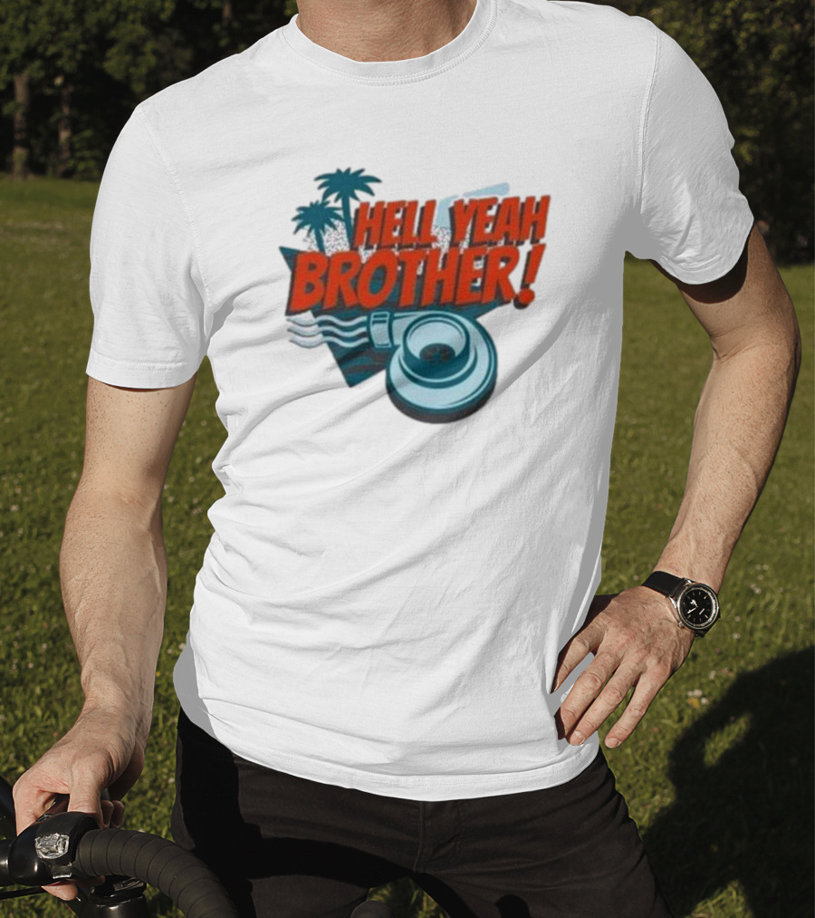 Hell Yeah Brother Palm Tree Turbo Charged Adventure T-Shirt