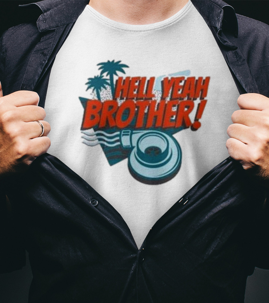 Hell Yeah Brother Palm Tree Turbo Charged Adventure T-Shirt