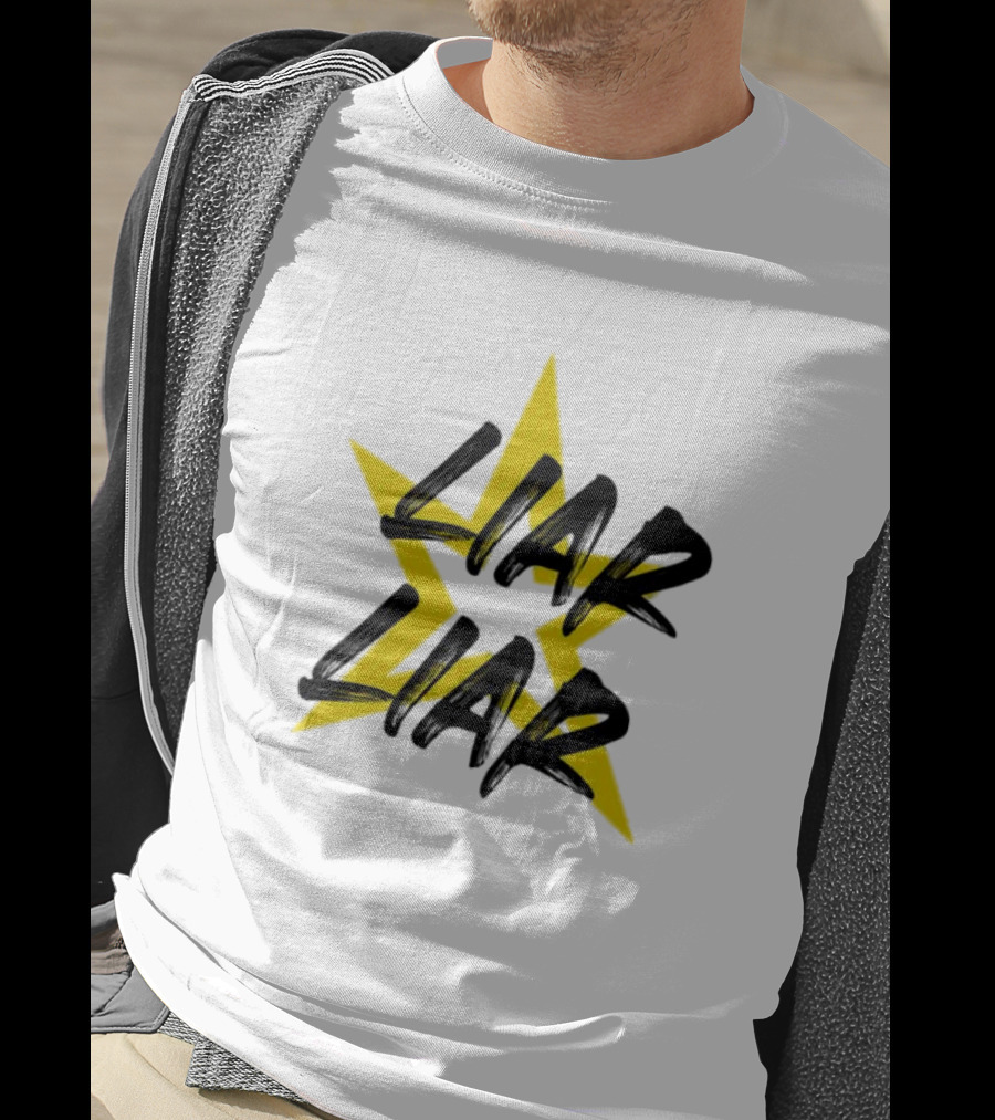 Liar Liar Yellow Star Background T-Shirt