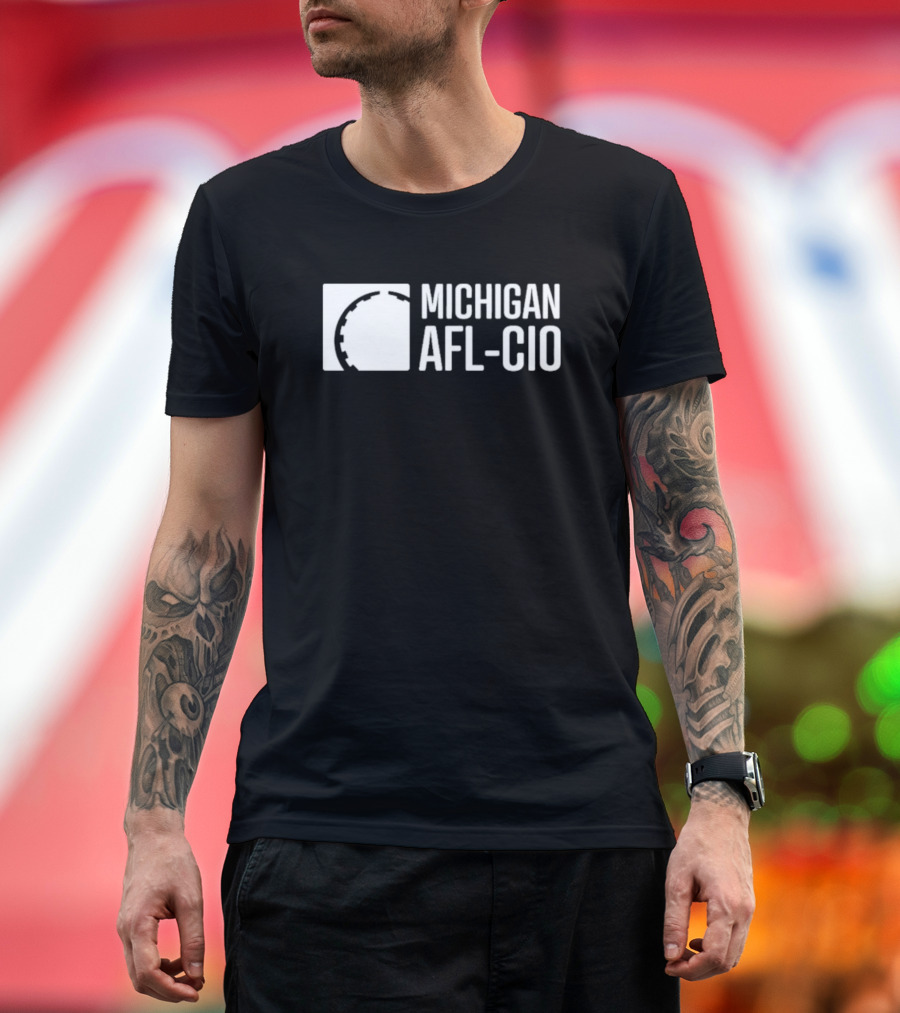 Liz Shuler Wearing Michigan AFL-CIO T-Shirt