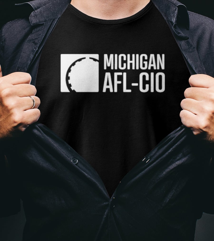 Liz Shuler Wearing Michigan AFL-CIO T-Shirt