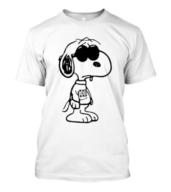 Radiohead Snoopy Peanuts Cool Dark Mode T-Shirt