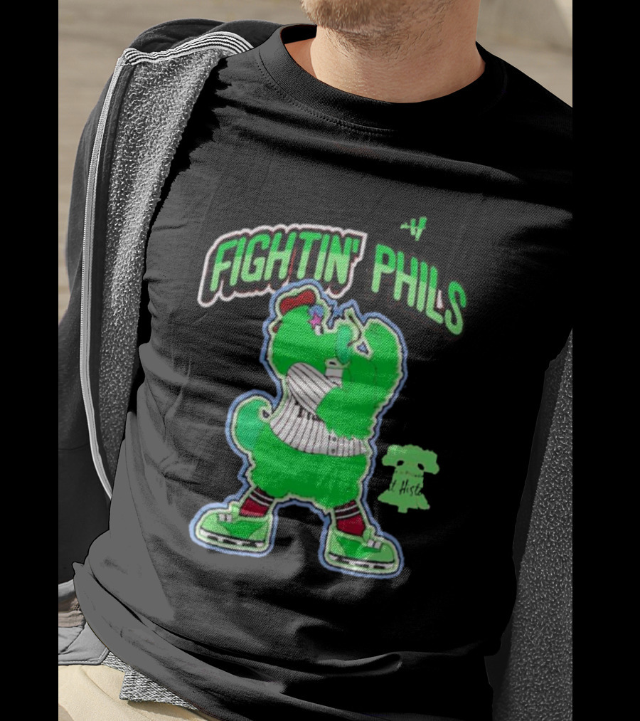 FIGHTIN' PHILS Neon Mascot Art History T-Shirt