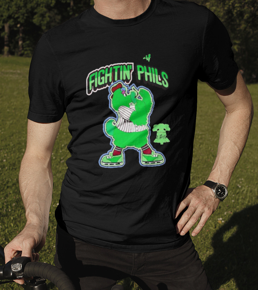 FIGHTIN' PHILS Neon Mascot Art History T-Shirt