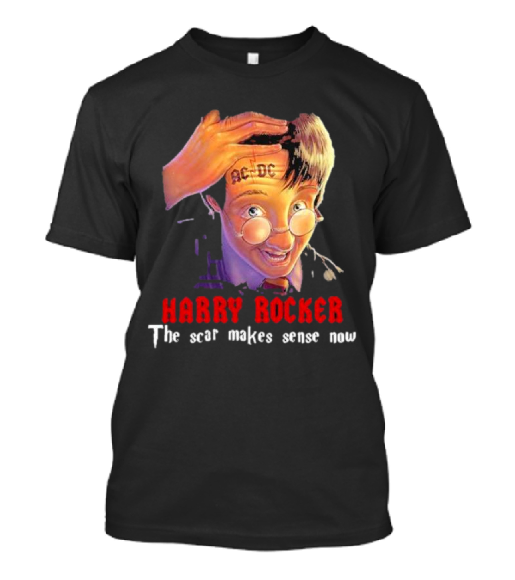 HARRY ROCKER AC-DC The Scar Makes Sense Now T-Shirt