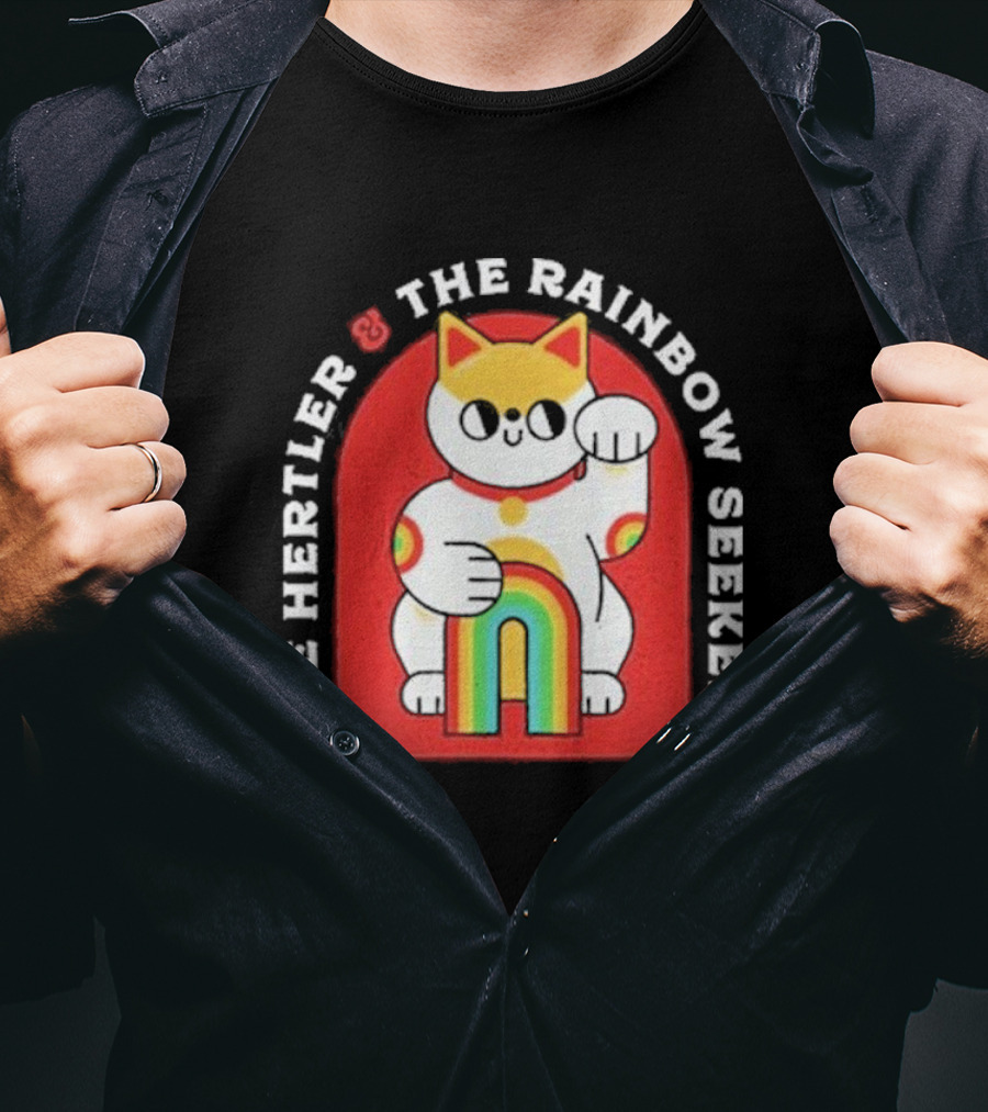 Joe Hertler And The Rainbow Seekers Lucky Cat T-Shirt