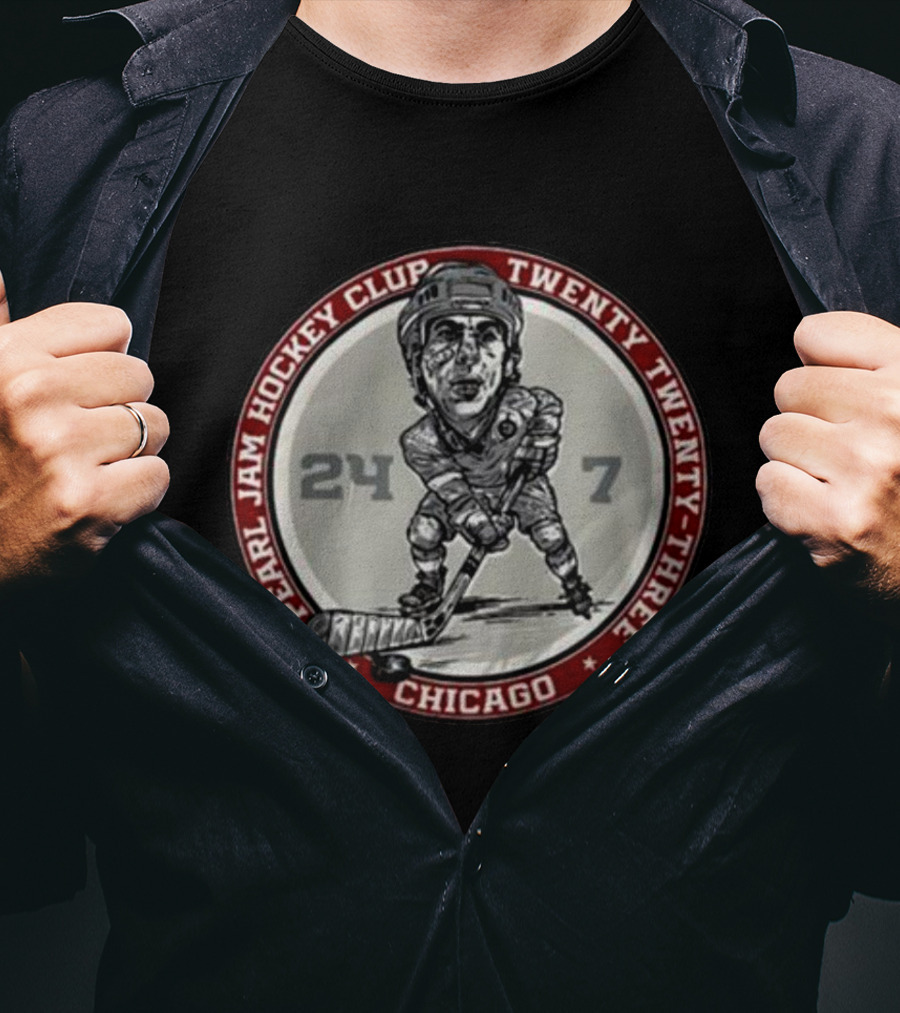 Pearl Jam Hockey Club Chicago Twenty Twenty-Three 24/7 T-Shirt