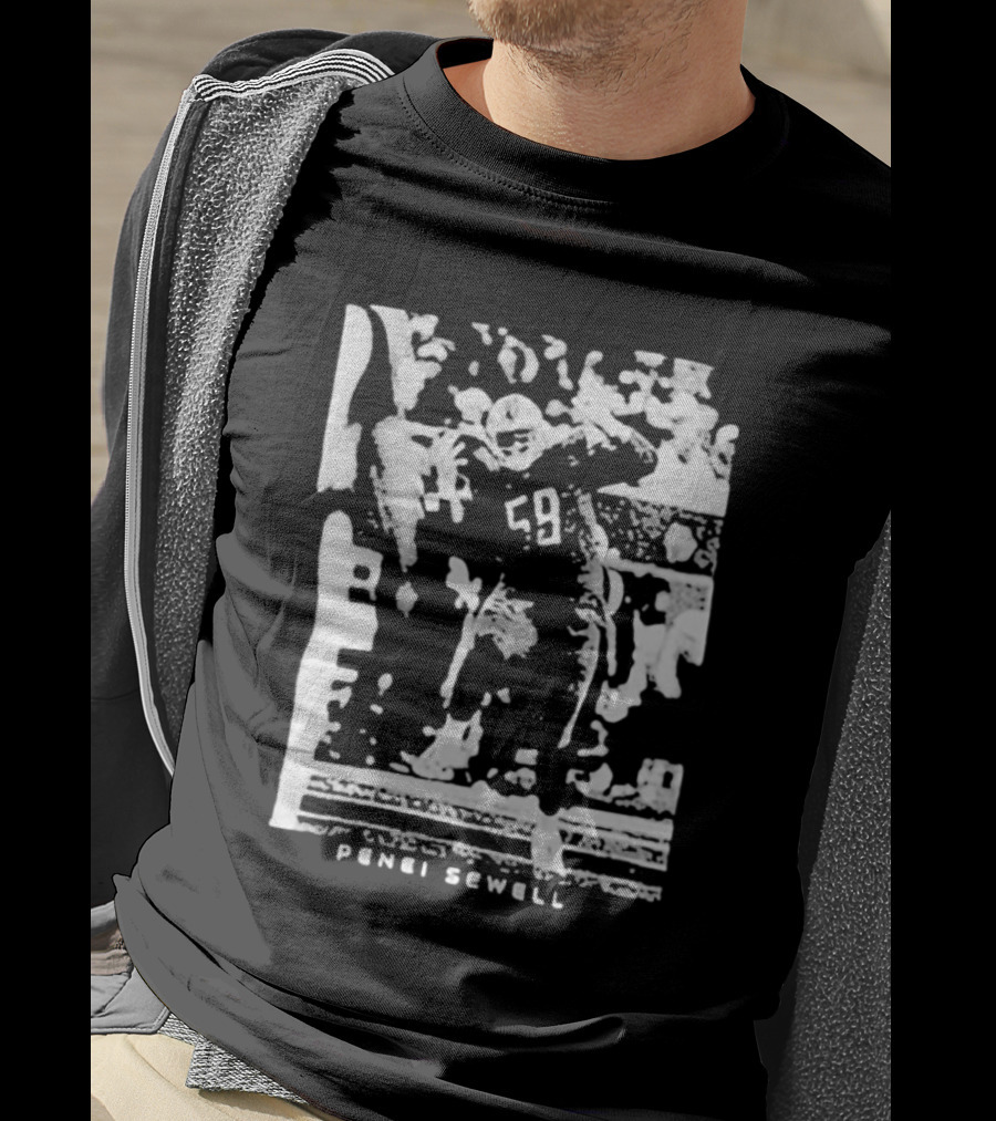 Penei Sewell Detroit Lions Majestic Threads 59 Football Player T-Shirt