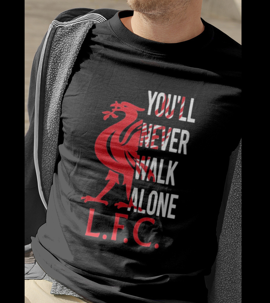 LFC You'll Never Walk Alone Liverpool Football Club Crest T-Shirt