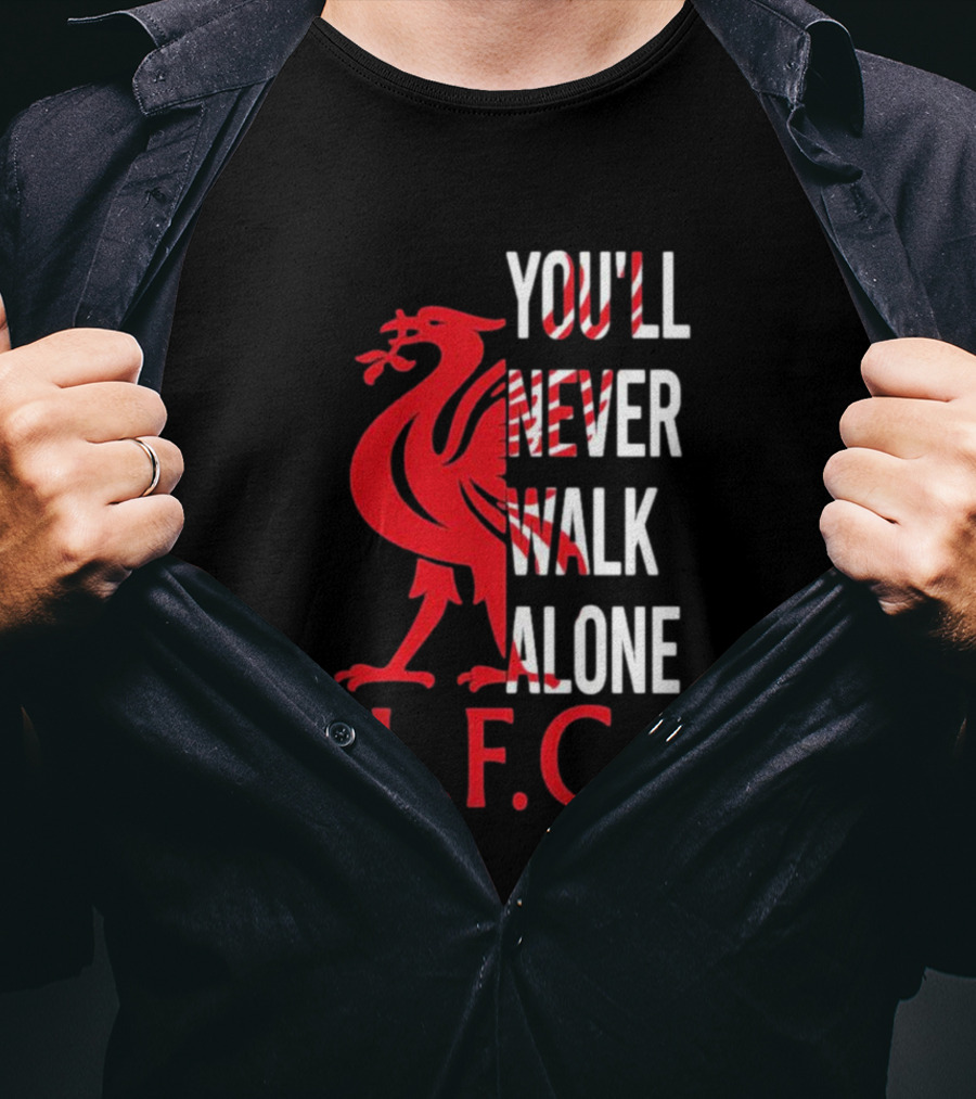 LFC You'll Never Walk Alone Liverpool Football Club Crest T-Shirt