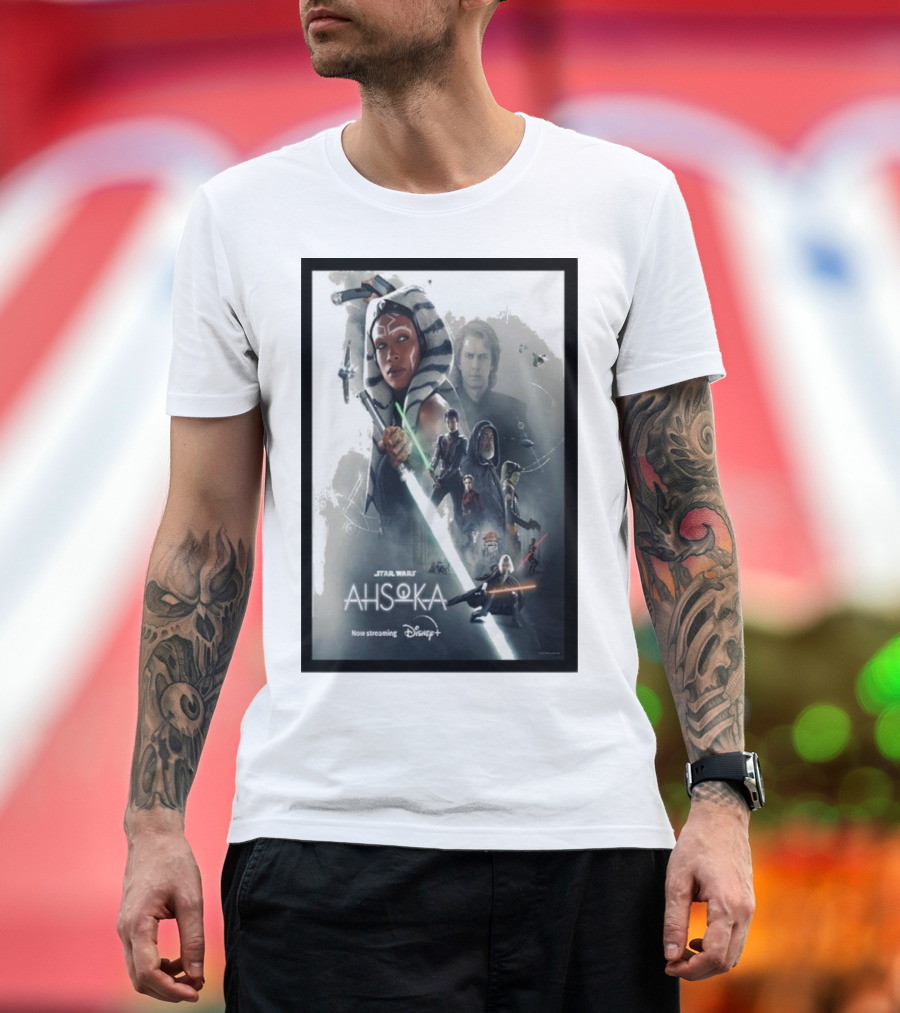 Star Wars Ahsoka Anakin Now Streaming Disney Plus T-Shirt