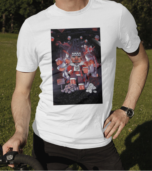 Technoblade The Journey Continues Minecraft-Inspired Fantasy Adventure T-Shirt