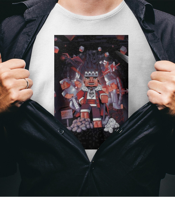 Technoblade The Journey Continues Minecraft-Inspired Fantasy Adventure T-Shirt