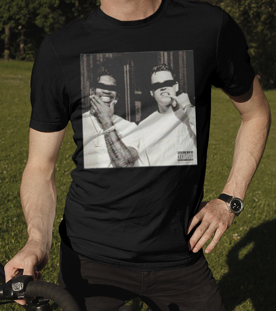 Bengalsgraphics They Are Burning All The Witches So Light Me Parental Advisory Duo With Black Bars T-Shirt