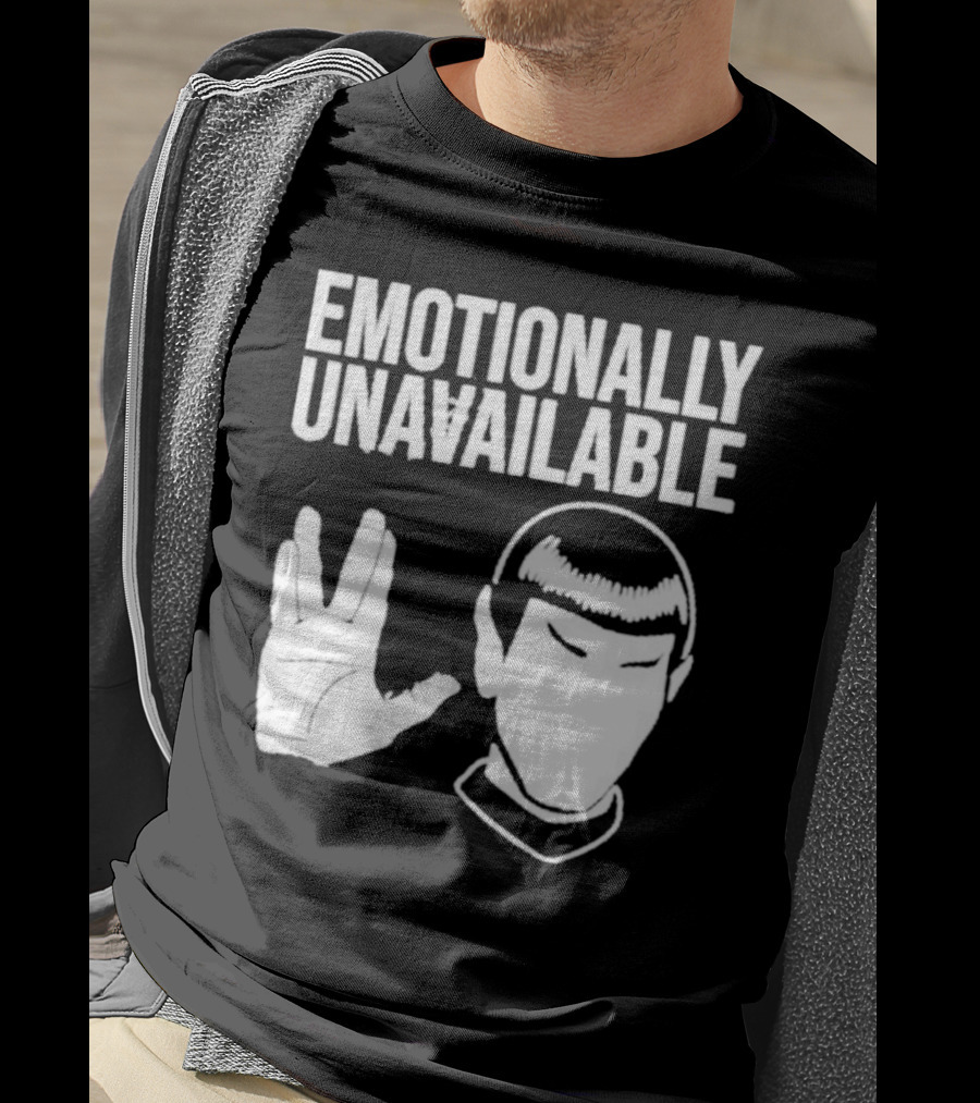 Emotionally Unavailable Star Trek Vulcan Gesture T-Shirt