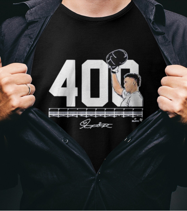 Giancarlo Stanton 400 New York Yankees Players Signature T-Shirt