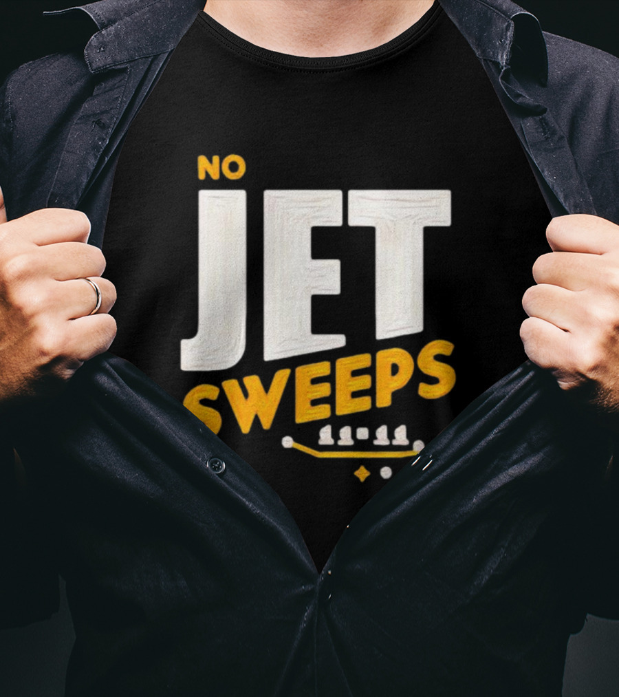 No Jet Sweeps 11 11 Football Play Diagram T-Shirt