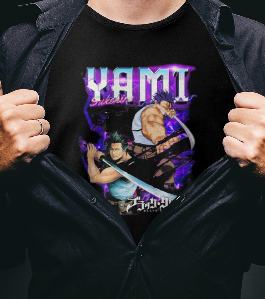 Yami Sukehiro Black Clover Dual Sword Epic Darkness T-Shirt