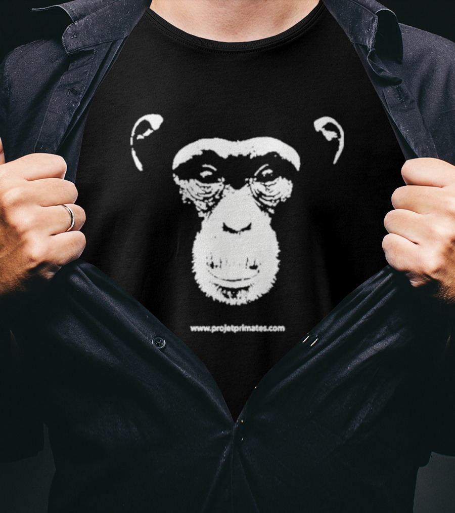 Projetprimates Nouveau Www.projetprimates.com Chimpanzee Face T-Shirt