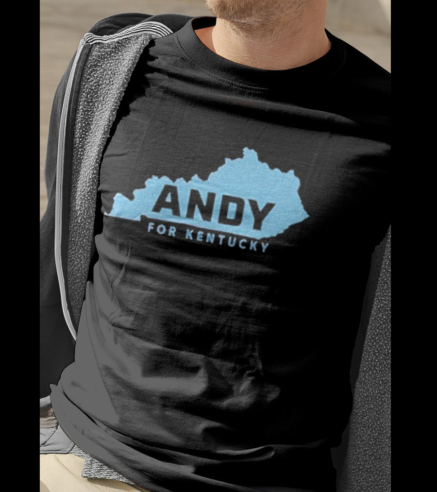 Andy For Kentucky Blue Map Campaign T-Shirt