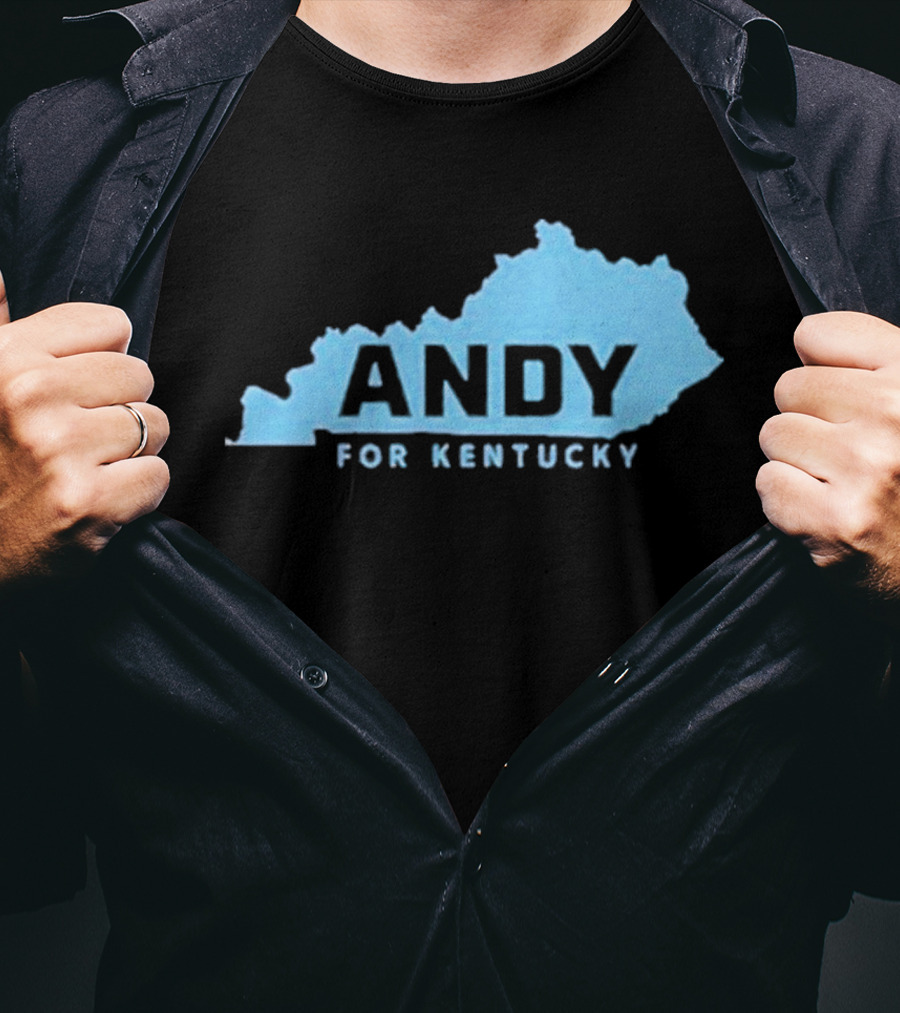 Andy For Kentucky Blue Map Campaign T-Shirt