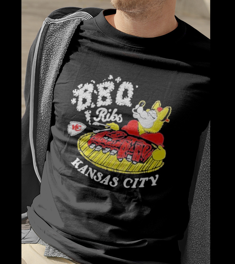 BBQ Ribs Kansas City Chiefs BBQ Dog Kansas City T-Shirt