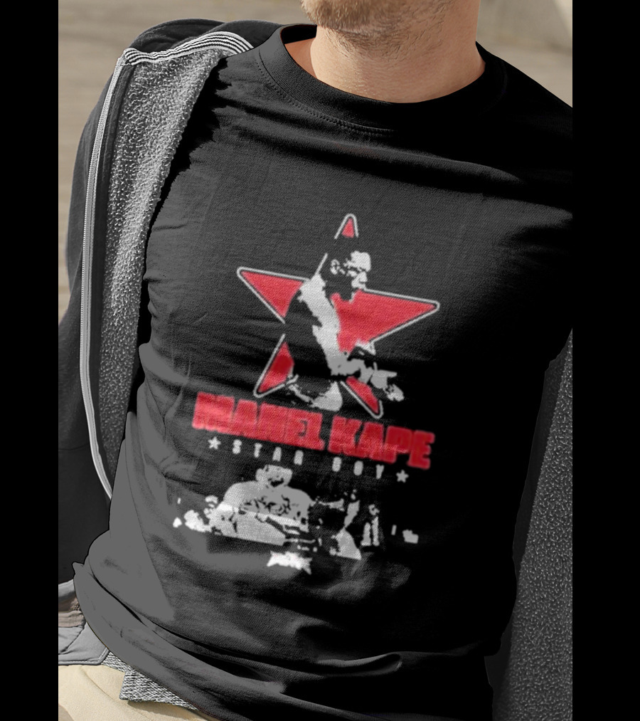 Manel Kape Star Boy Full Violence Red Star Iconography T-Shirt
