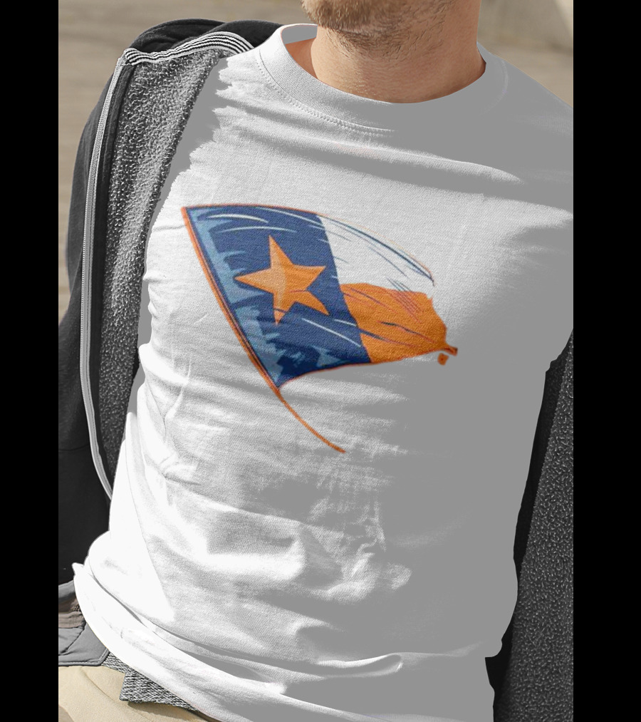 Houston State Flag Texas Colors And Star T-Shirt