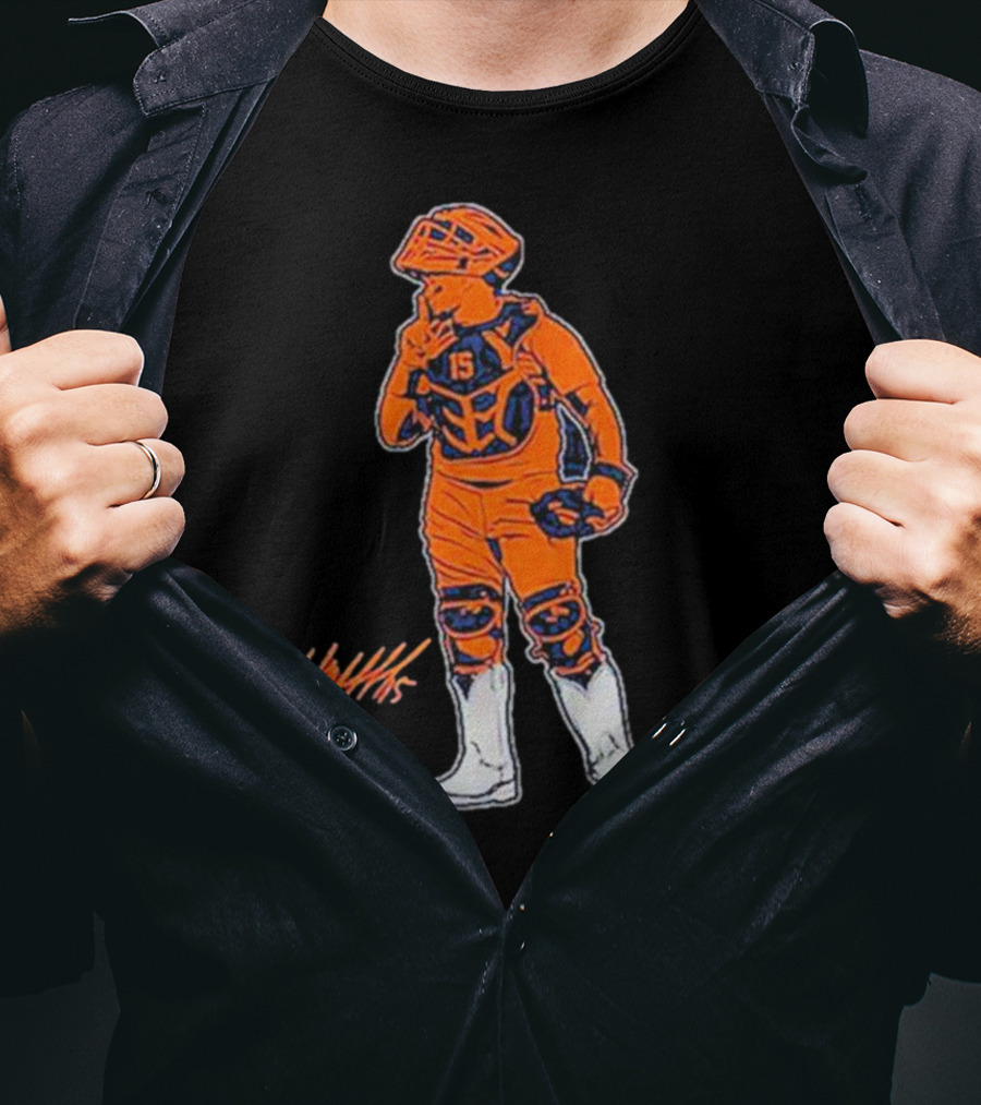 Martin Maldonado Catcher 15 Splashes Art Silver Boot Winner T-Shirt