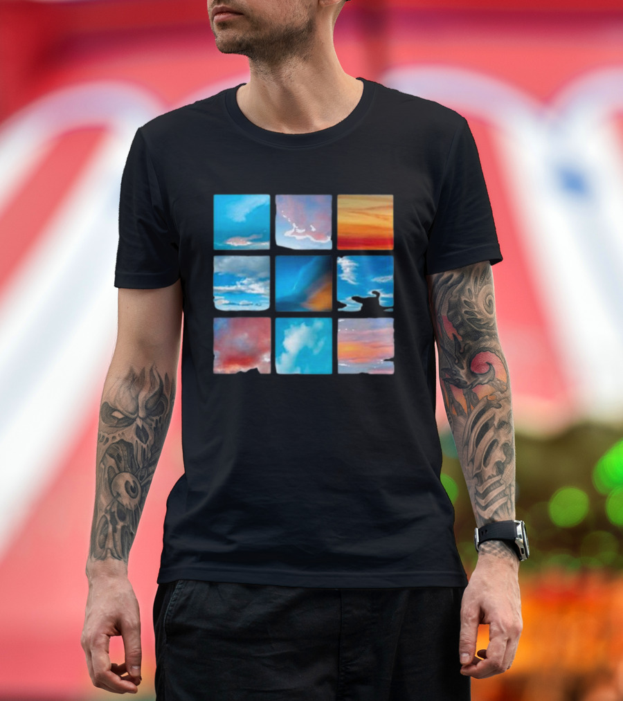 Sunsets And Skies Colorful Sky Panels T-Shirt