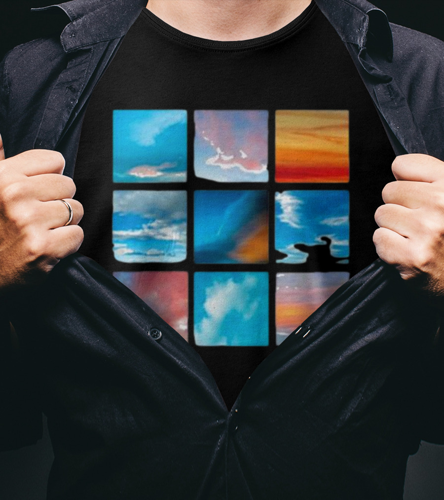 Sunsets And Skies Colorful Sky Panels T-Shirt