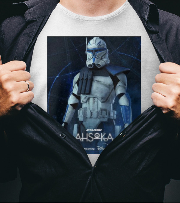 Star Wars Commander Rex In Ahsoka Now Streaming On Disney Plus T-Shirt