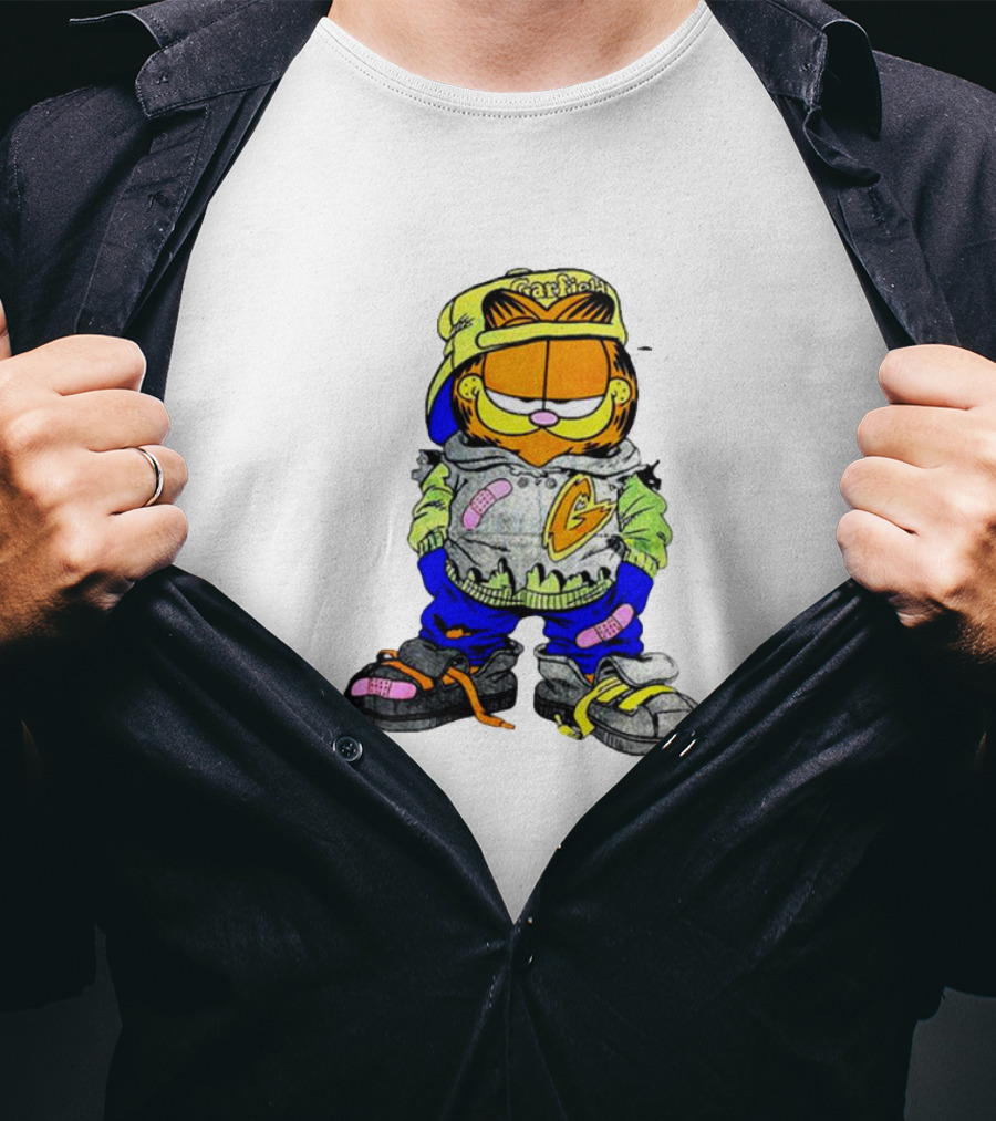 Garfield Hip Hop Street Style Hoodie Cap Sneakers T-Shirt