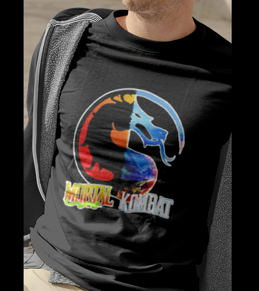 Mortal Kombat Dual-Color Dragon T-Shirt