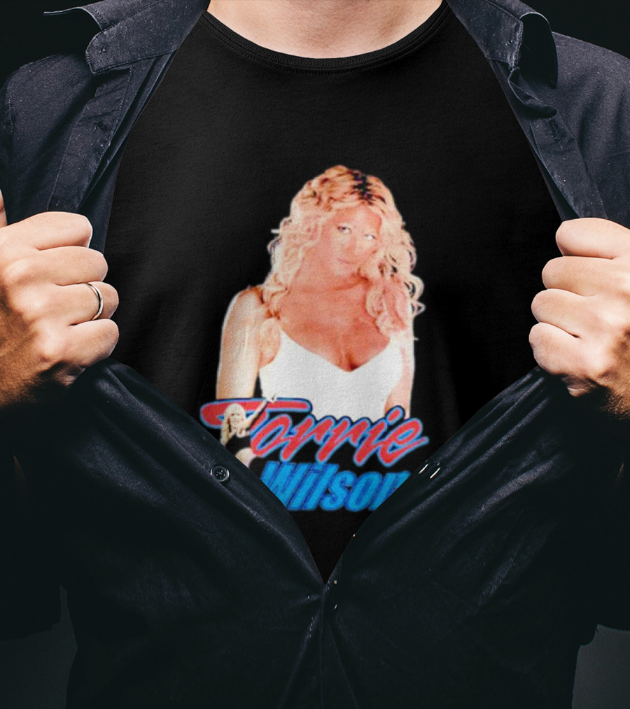Torrie Wilson Star Text And Photo T-Shirt
