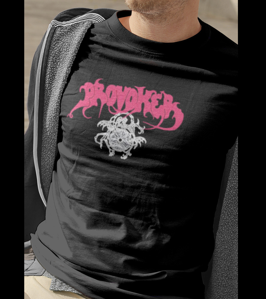 Provoker Demon Compass Wheel Emblem T-Shirt