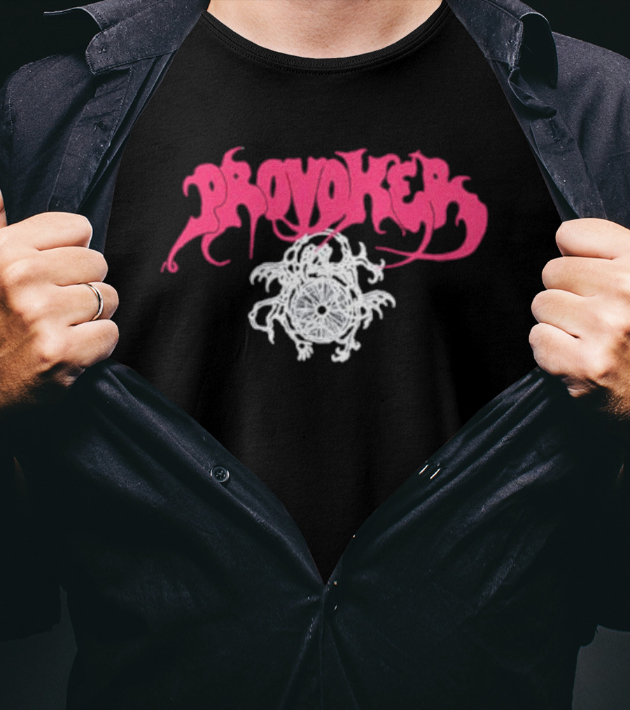 Provoker Demon Compass Wheel Emblem T-Shirt