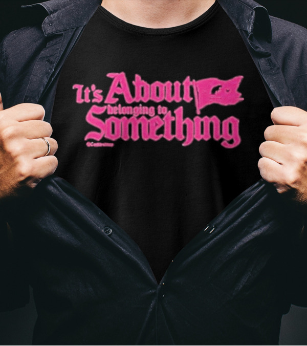 Cookiestraw Shop It’s About Belonging To Something Flag Motif T-Shirt