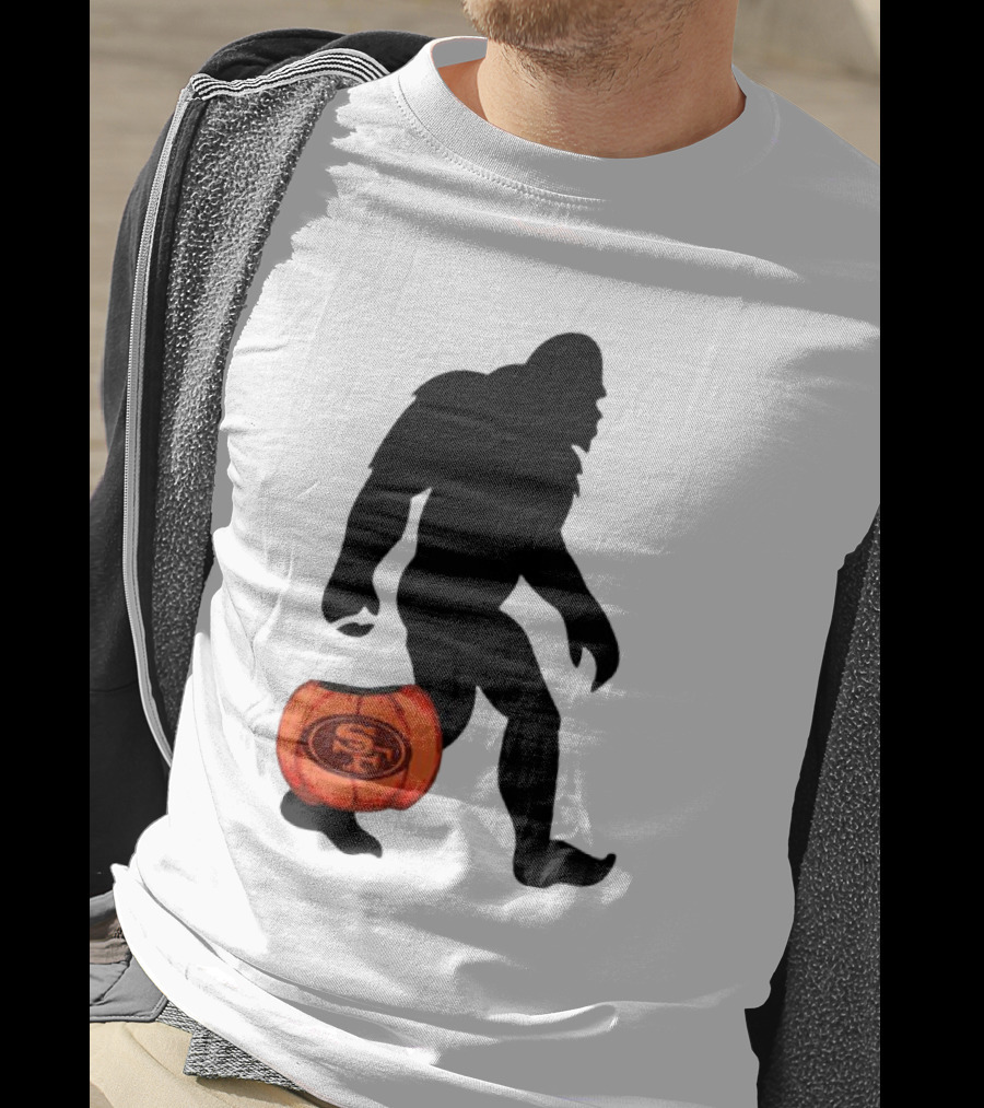 San Francisco 49ers Bigfoot Halloween Pumpkin T-Shirt