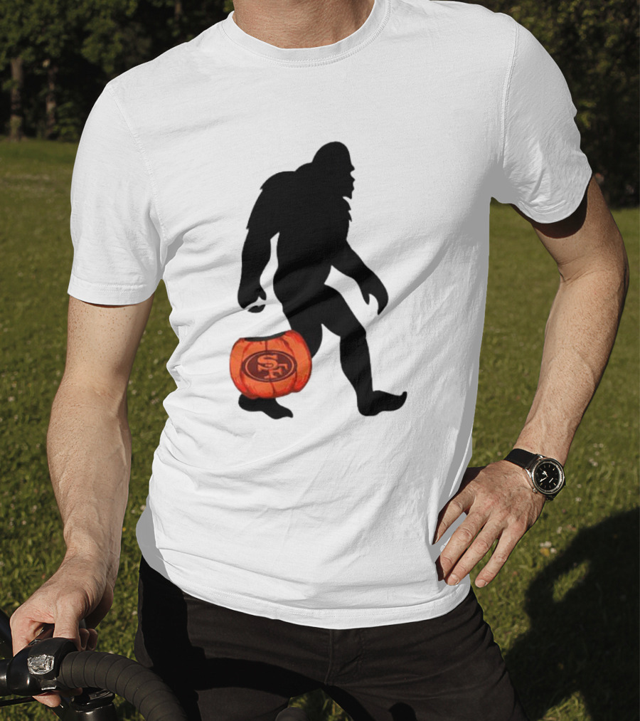 San Francisco 49ers Bigfoot Halloween Pumpkin T-Shirt