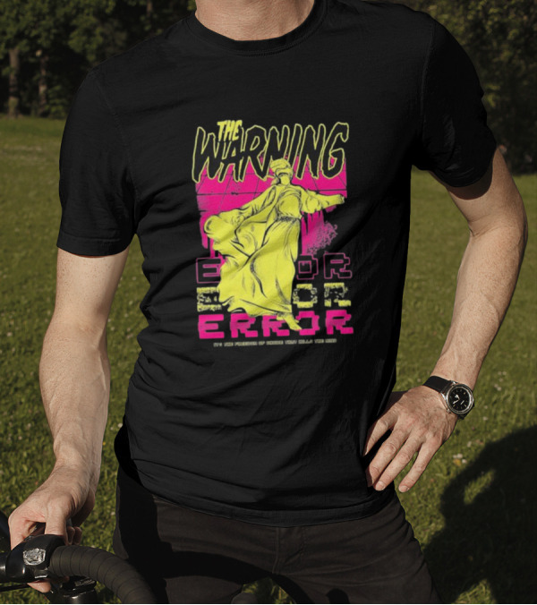 The Warning Error Freedom Of Choice Kills Mind Statue Neon Graffiti T-Shirt