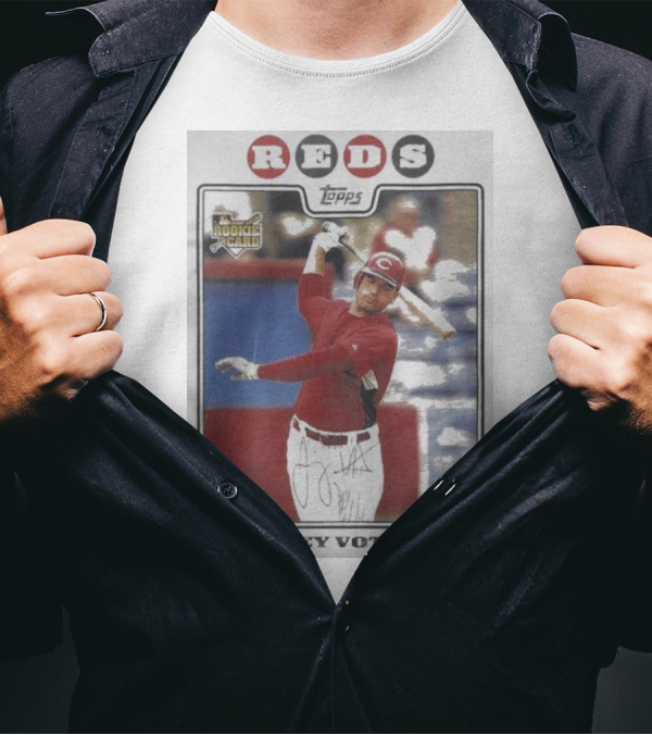 2008 Topps Joey Votto Rookie Card Reds T-Shirt