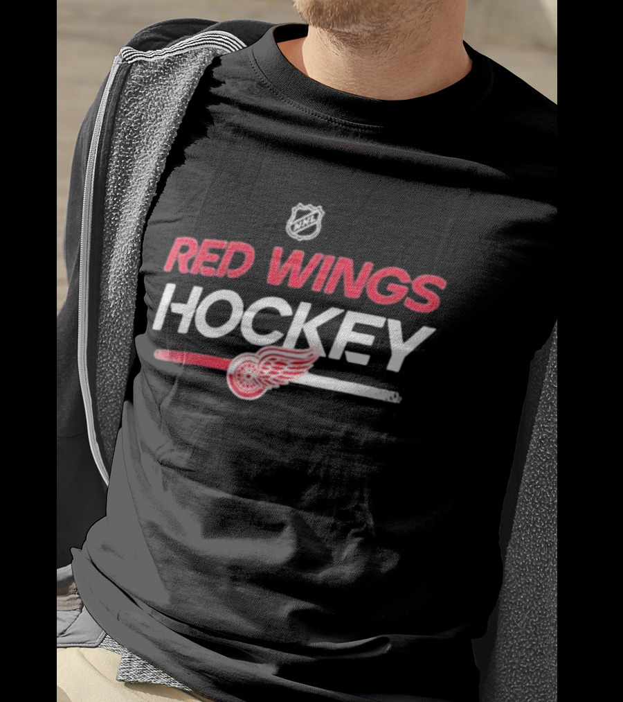 Detroit Red Wings NHL Red Wings Hockey Authentic Pro Primary Replen T-Shirt