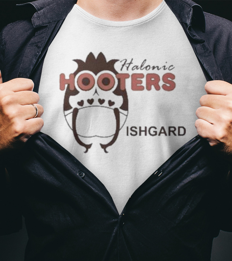 Gail Halonic Hooters Ishgard Gaming Crossover Fandom T-Shirt